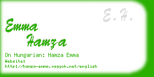 emma hamza business card